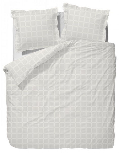 Dekbedovertrek Sienna white wit 140,200,240 cm x 200/220 cm.Essenza home